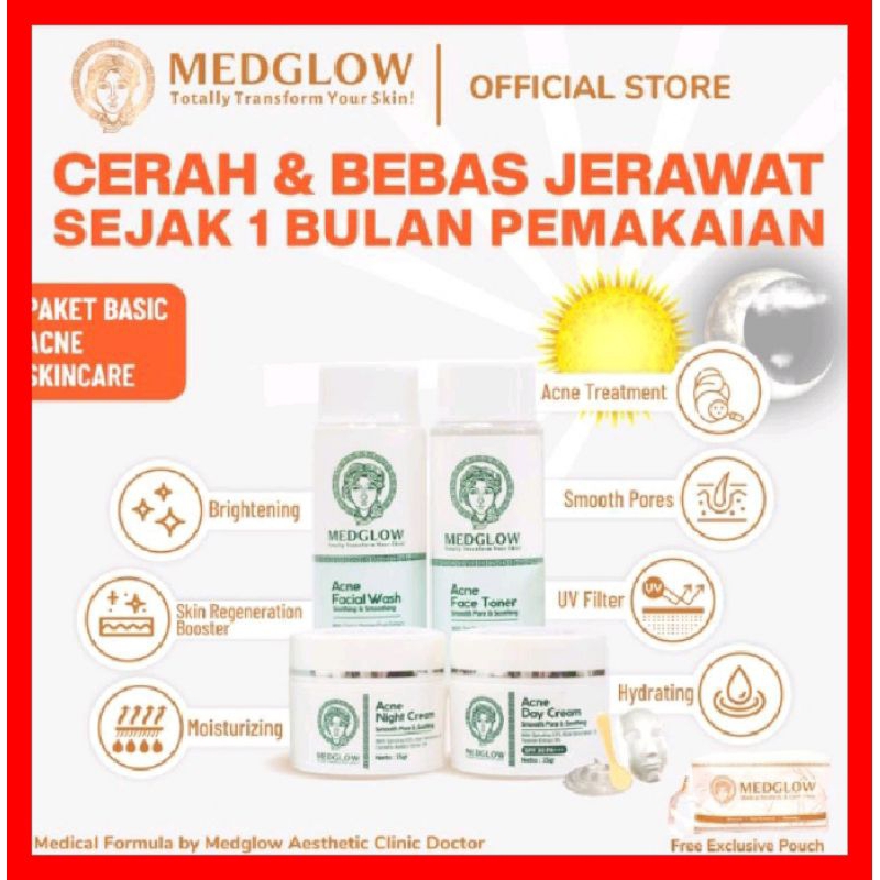MEDGLOW BASIC ACNE SKINCARE PACKAGE