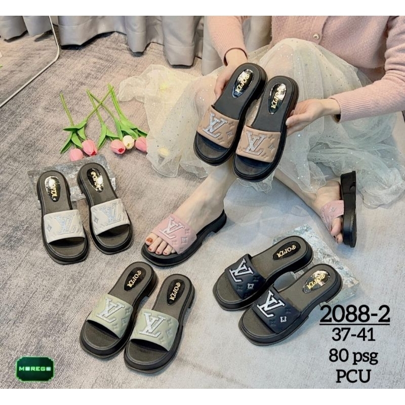 Sandal wanita import bahan karet VL 2088 LEVI