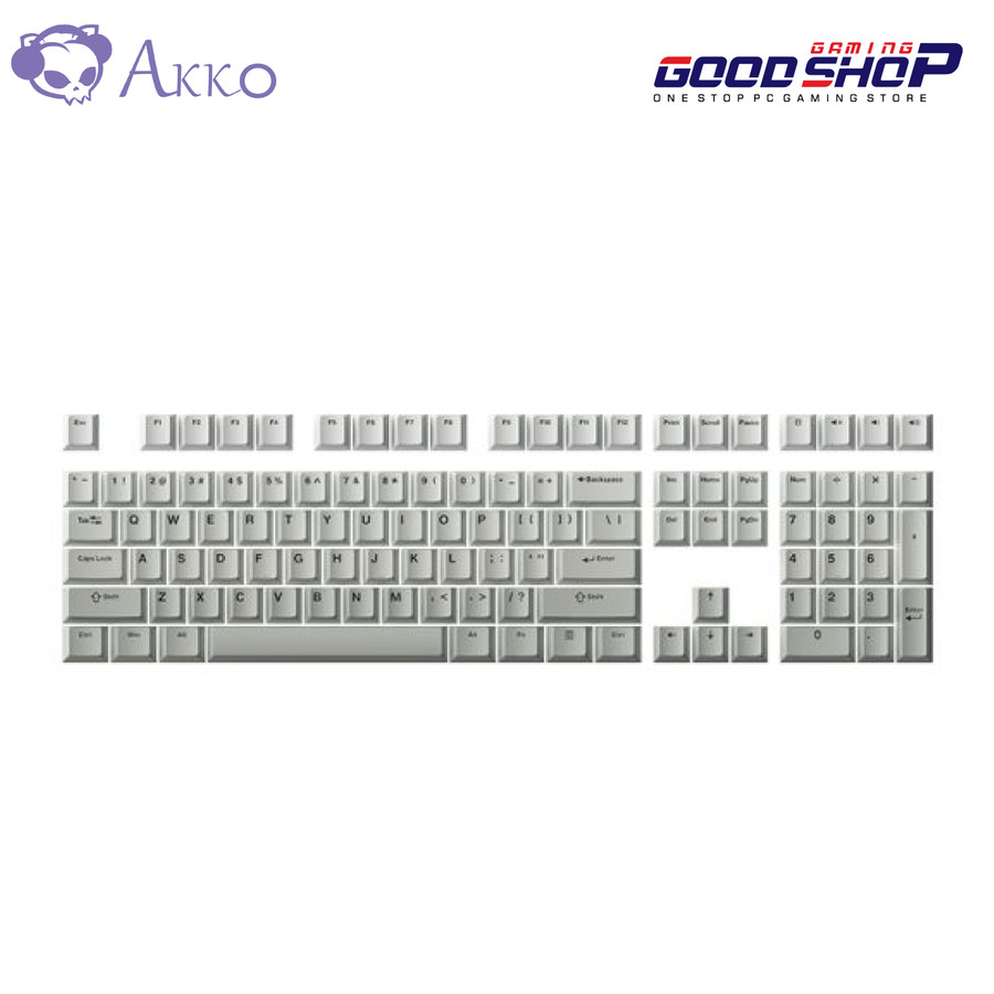 Akko Cool Gray Keycap Set(132-key)