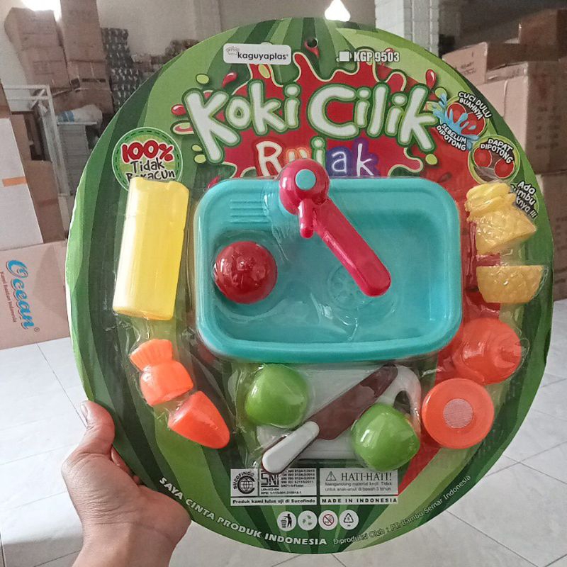 KGP 9503 - Mainan Buah Potong Buah Iris Koki Cilik Rujak KGP9503