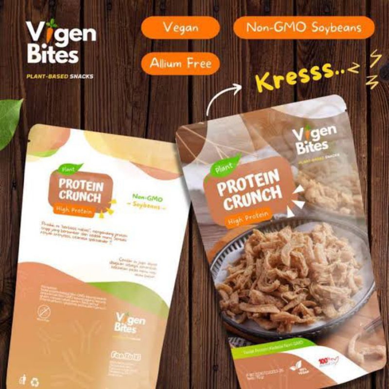 Plant Protein Crunch Snack Protein Vegan Vegetarian Soybeans