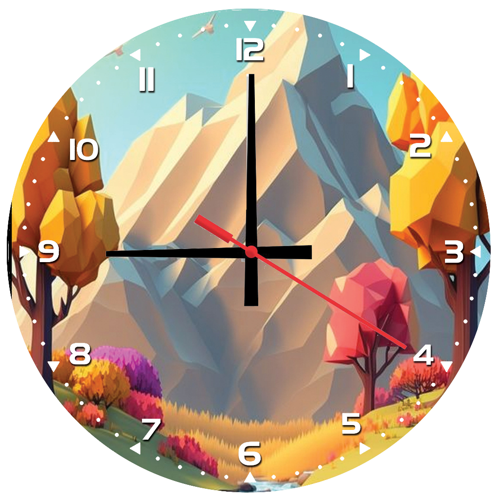 JAM DINDING VIEW PEMANDANGAN /JAM DINDING UNIK /JAM DINDING KAYU