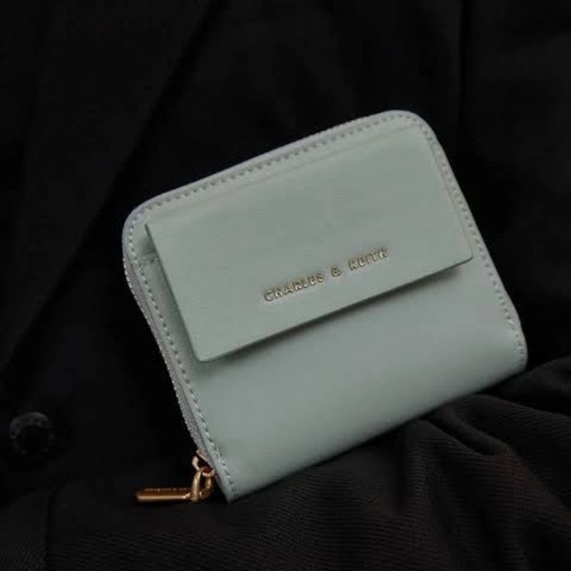 CK Mini Square Wallet / CK Front Flap Zip-Around Mini Wallet