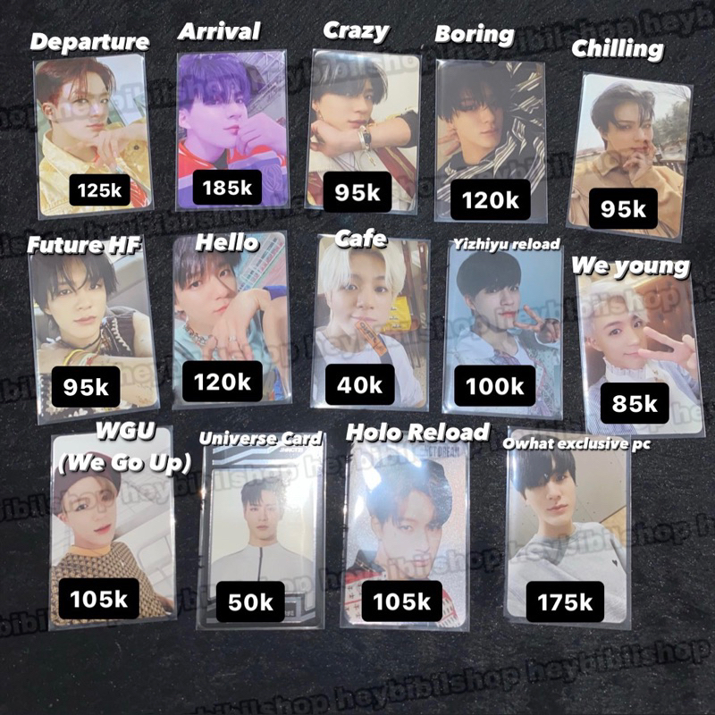 PHOTOCARD PC ALBUM JENO MFAL ARRIVAL HELLO FUTURE BORING YEARBOOK YB ID CARD PAST DEPARTURE YIZHIYU 