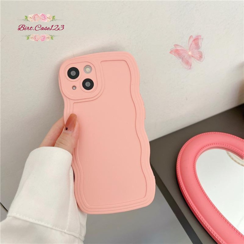 CASE SOFTCASE SILIKON GELOMBANG WAVY PROCAMERA MACARON REDMI 12C BC7696