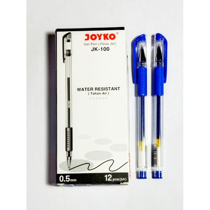 

Joyko Gel Pen King Jeller JK-100 Tinta Hitam Bolpen Pulpen 1 Lusin - Biru