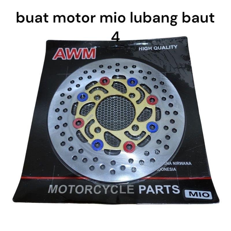 Piringan Cakram Depan BAET ,VARIO 110 , SCOOPY ,MIO ,FINO ,MIO J ,JUPITER MX 135 ,VEGA R /ZR , JUPITER Z model Bulat standar