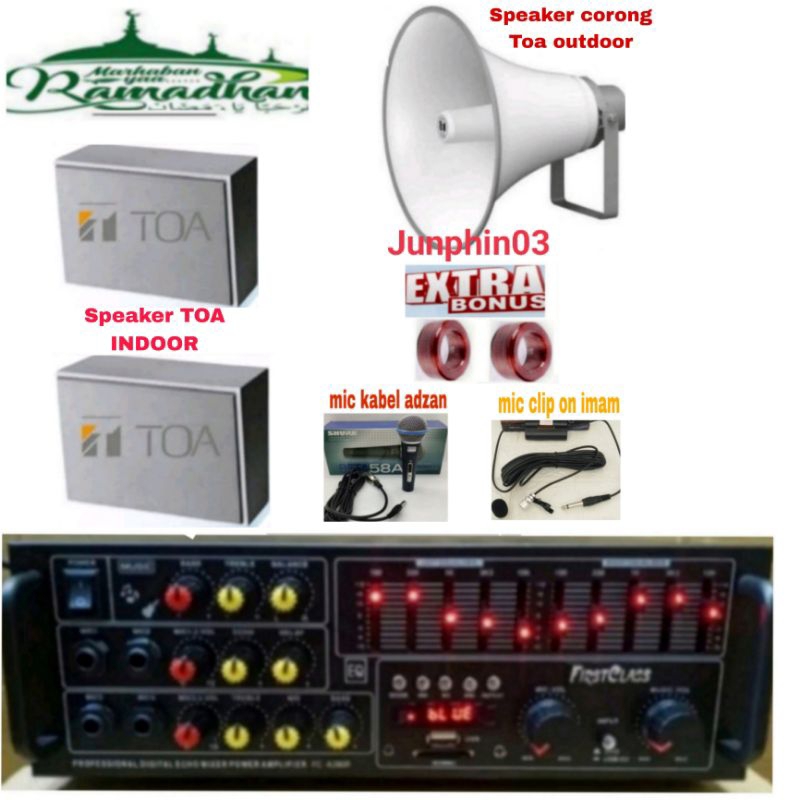 paket lengkap sound system Masjid Toa