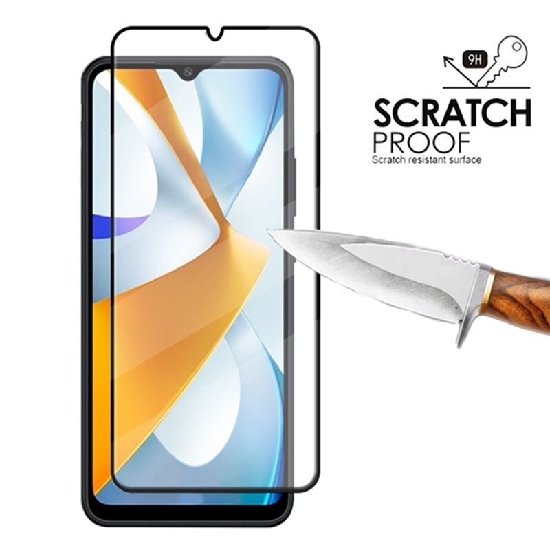 Tempered Glass Full Realme C11 / C11 2021 / C12 / C15 / C17 / C10 / C3 / C2 / C1  Anti Gores Full Layar 5D/9D/99D