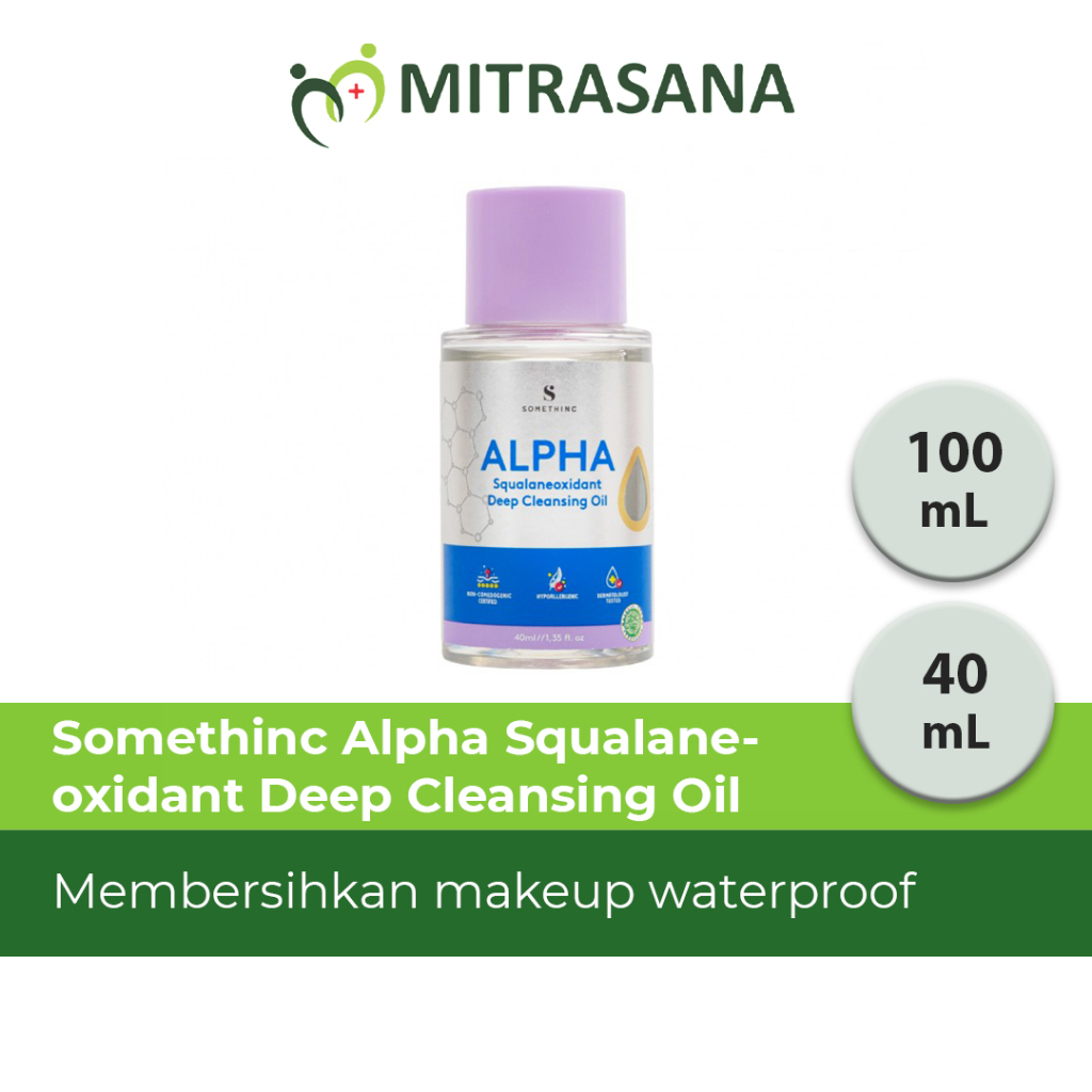 SOMETHINC Alpha Squalaneoxidant Deep Cleansing Oil - Pembersih Make Up - 40 Ml