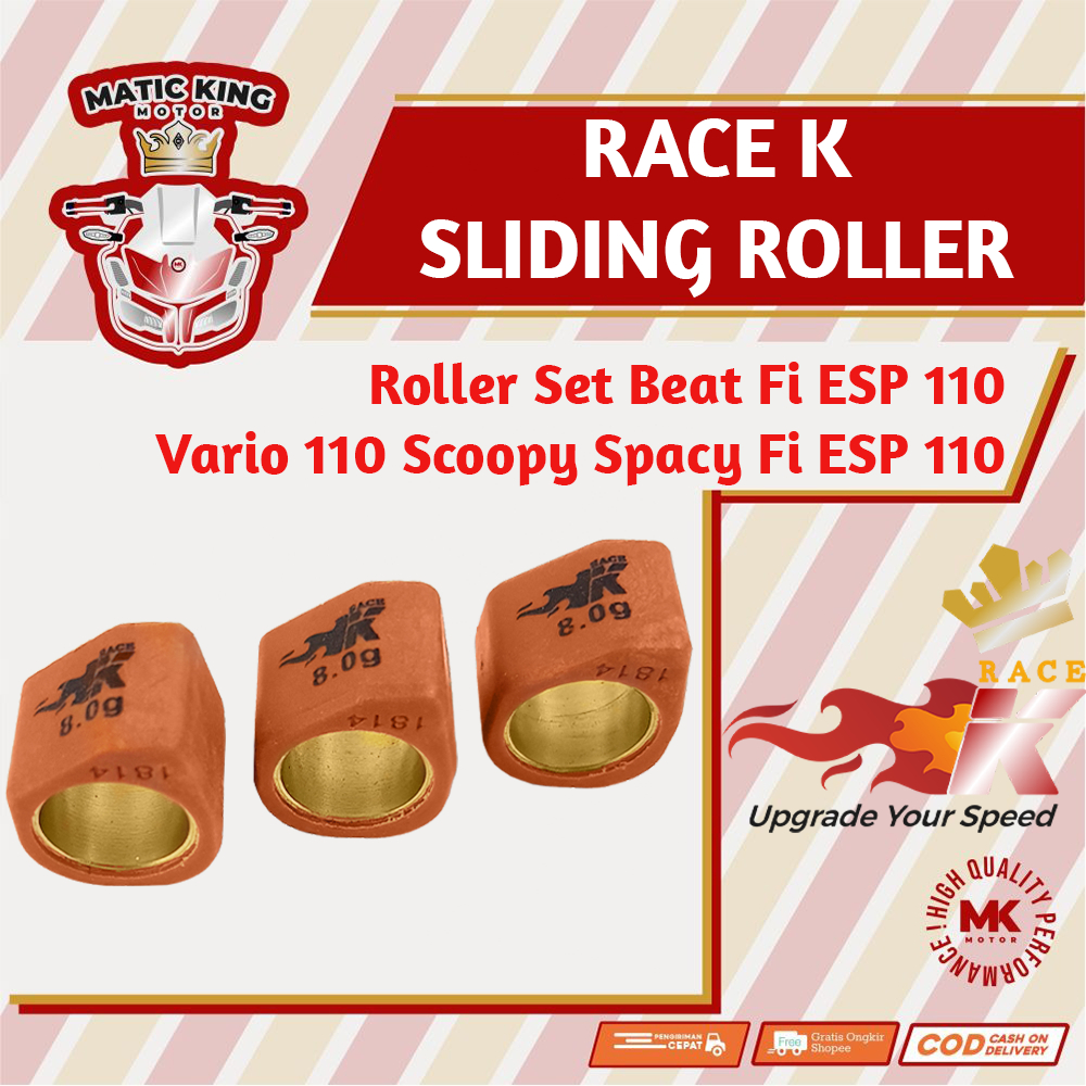 Sliding Roller Racing Beat Vario Scoopy Spacy Fi ESP POP 110 Race K IP19 1814 3 butir