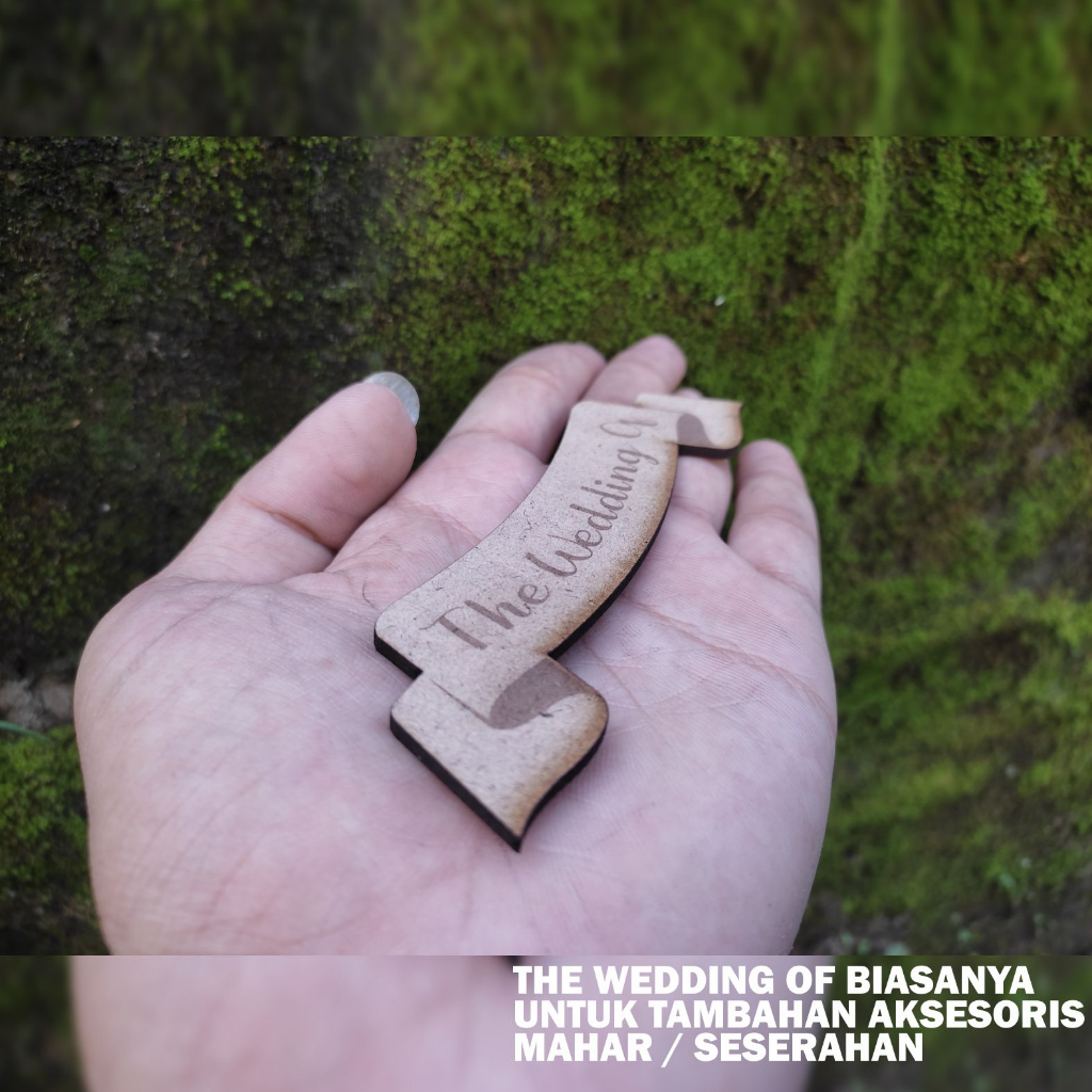 THE WEDDING AKSESORIS HIASAN MAHAR BAHAN PLYWOOD / MDF