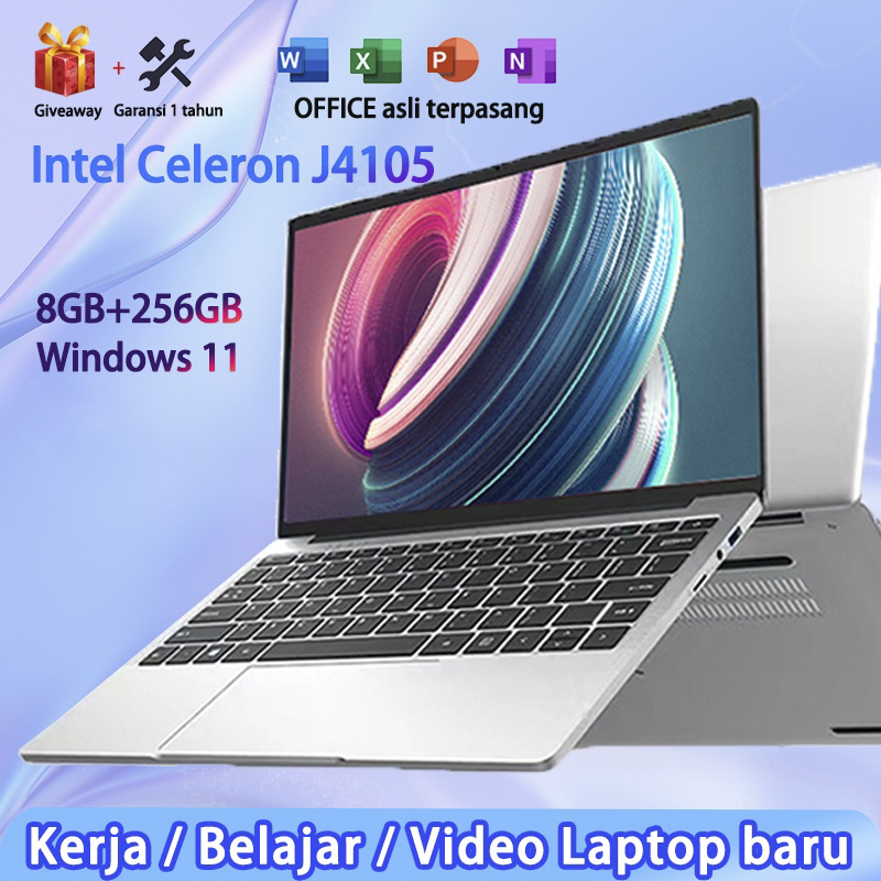 [Pengiriman dari Jakarta] Laptop perak 15.6 '' 8+256GB Win10 + Wifi  Cocok untuk kantor/belajar/desain grafis