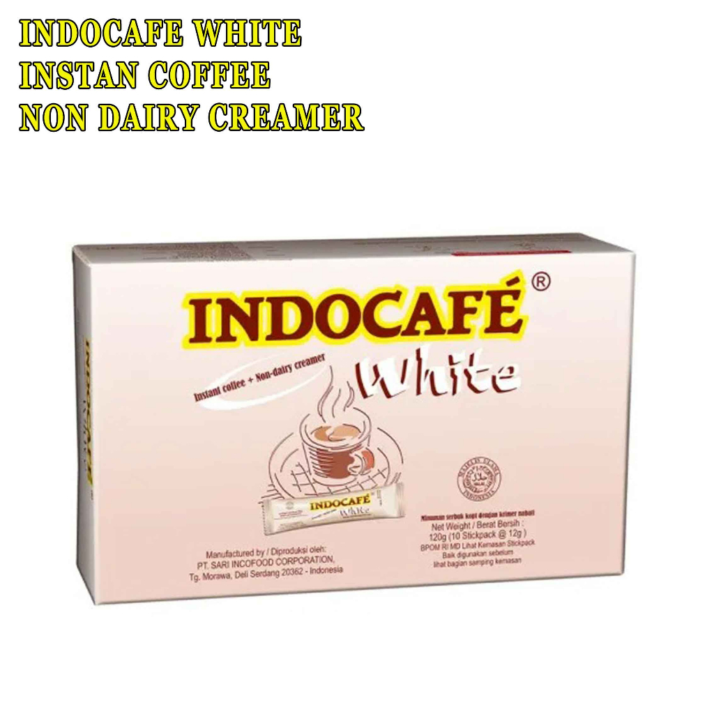 Instant coffe* Indocafe white* Non-dairy creamer* 120g