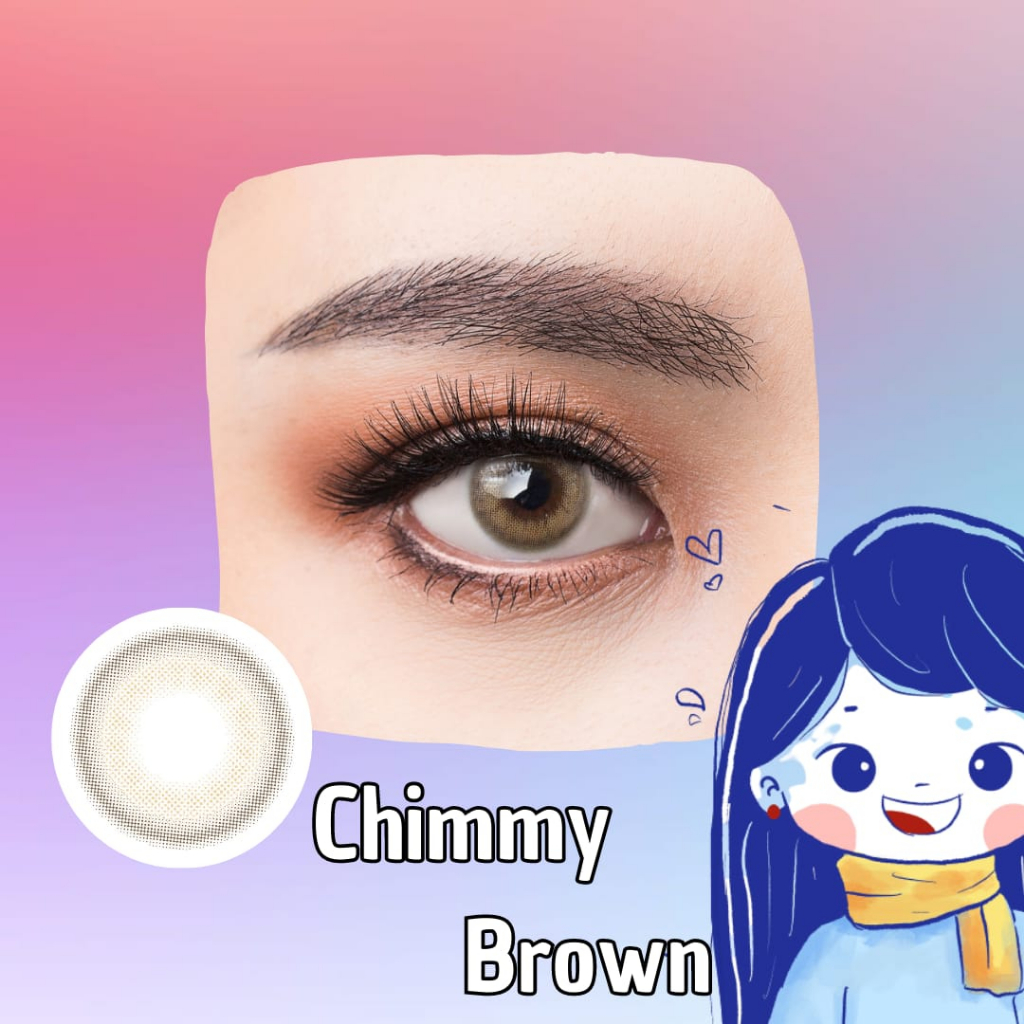 Famous With Biomoist Chimmy Brown Bulanan Softlens Warna