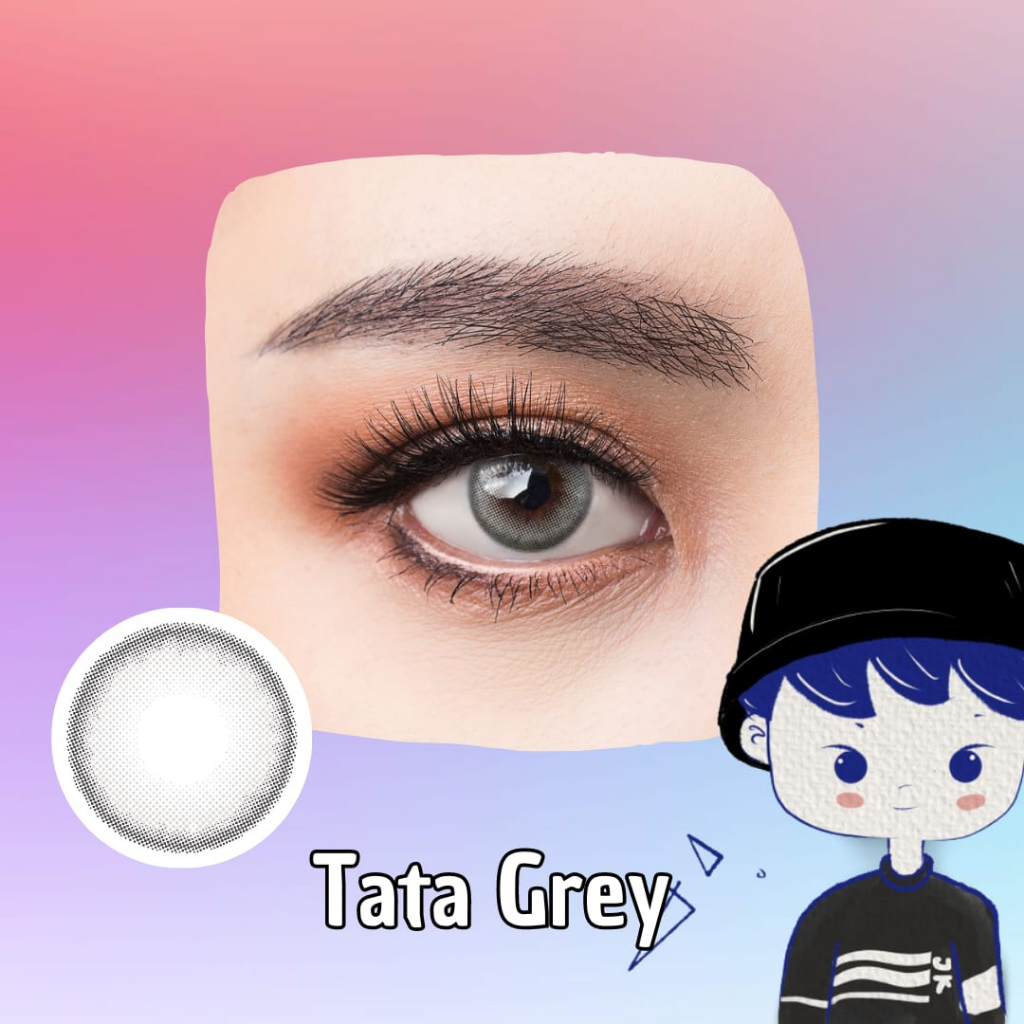 Famous With Biomoist Tata Grey Bulanan Softlens Warna