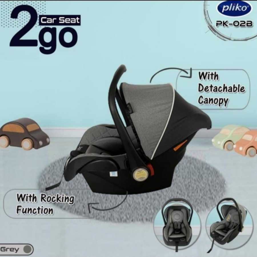 Car Seat Carrier Pliko 2 Go PK 02B 2 Go carseat 2Go dudukan mobil bayi