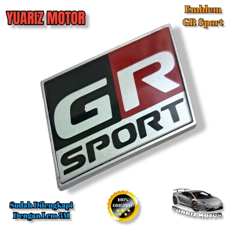 EMBLEM GR SPORT TOYOTA / LOGO EMBLEM GR SPORT TOYOTA ORIGINAL