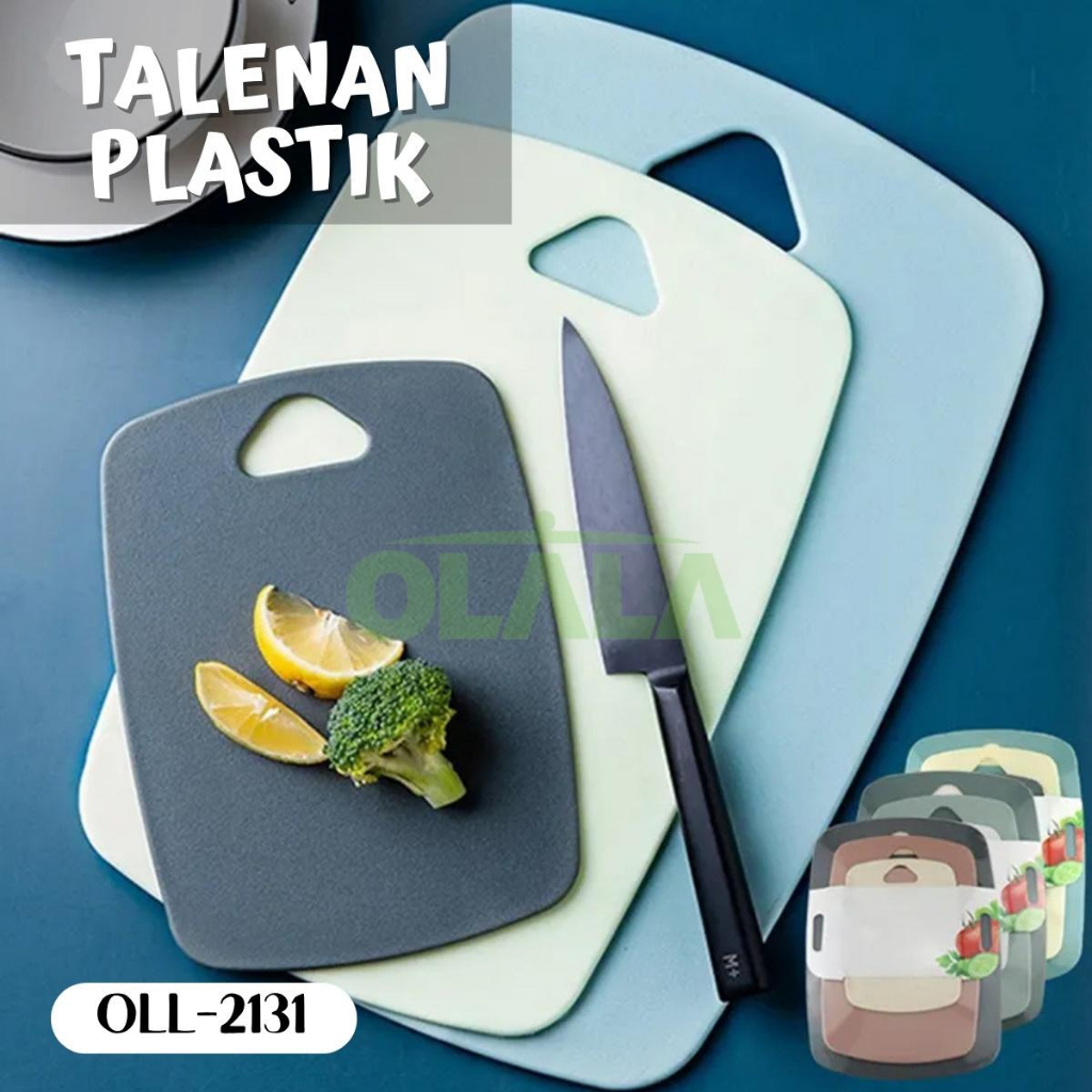 CUTTING BOARD / CHOPPING BOARD SET 3 PCS FOOD GRADE TELENAN DAPUR OLL-2131