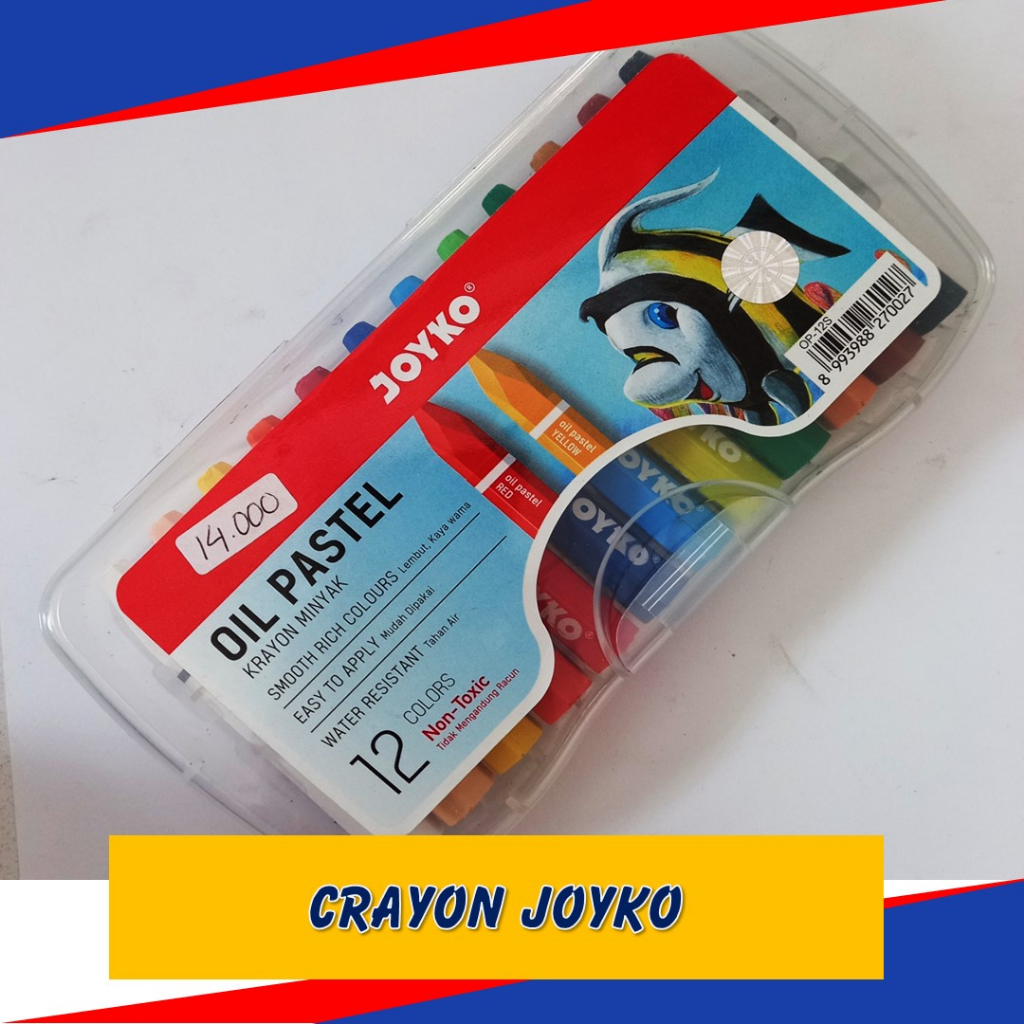 

Crayon jOYKO 12 warna Pigmented Oil Pastel Murah