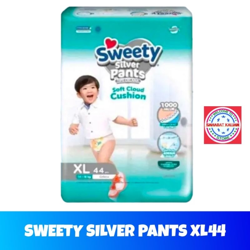 SWEETY SILVER PANTS S66 M60 L54 XL44 DAN XXL36