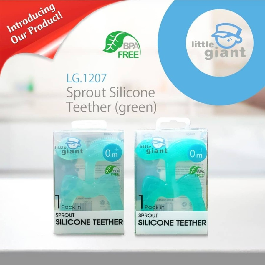 Little Giant Teether Bayi LG1207/ Sprout Silicone Teether/Gigitan Bayi