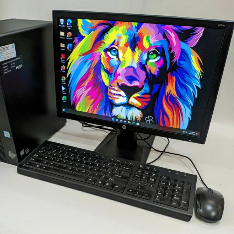 pc/komputer fullset branded Hp 280 G4 MT - Monitor 20inc ips - Core i5 Gen8