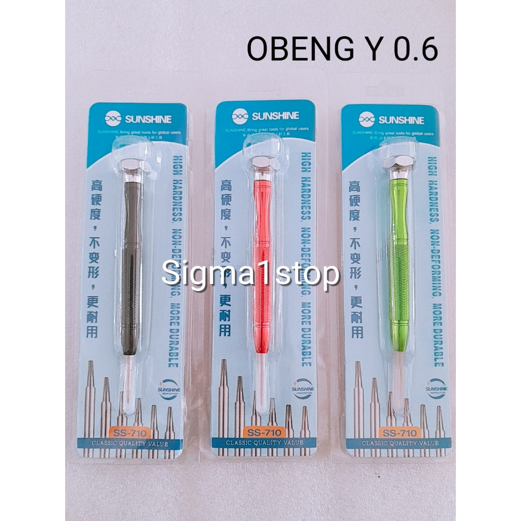 OBENG Y UKURAN 0.6  OBENG SUNSHINE SS-710  MATA OBENG