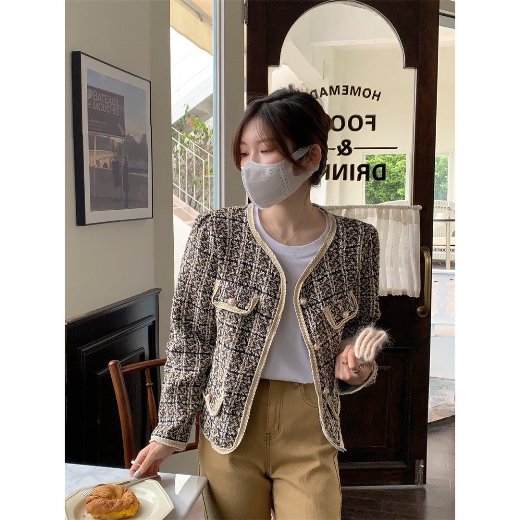 [Import]Jaket Lengan Panjang Wanita Terbaru Jacket Crop Korean Style Outer Kekinian