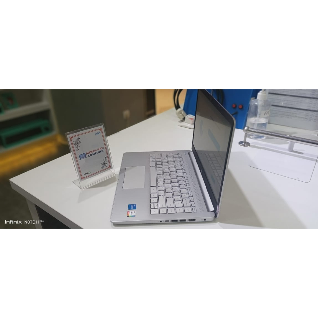 LAPTOP HP 14 INTEL I5 1135G7 16GB 512GB IRIS XE 14HD WIN11HOME SILVER ORIGINAL TERLARIS