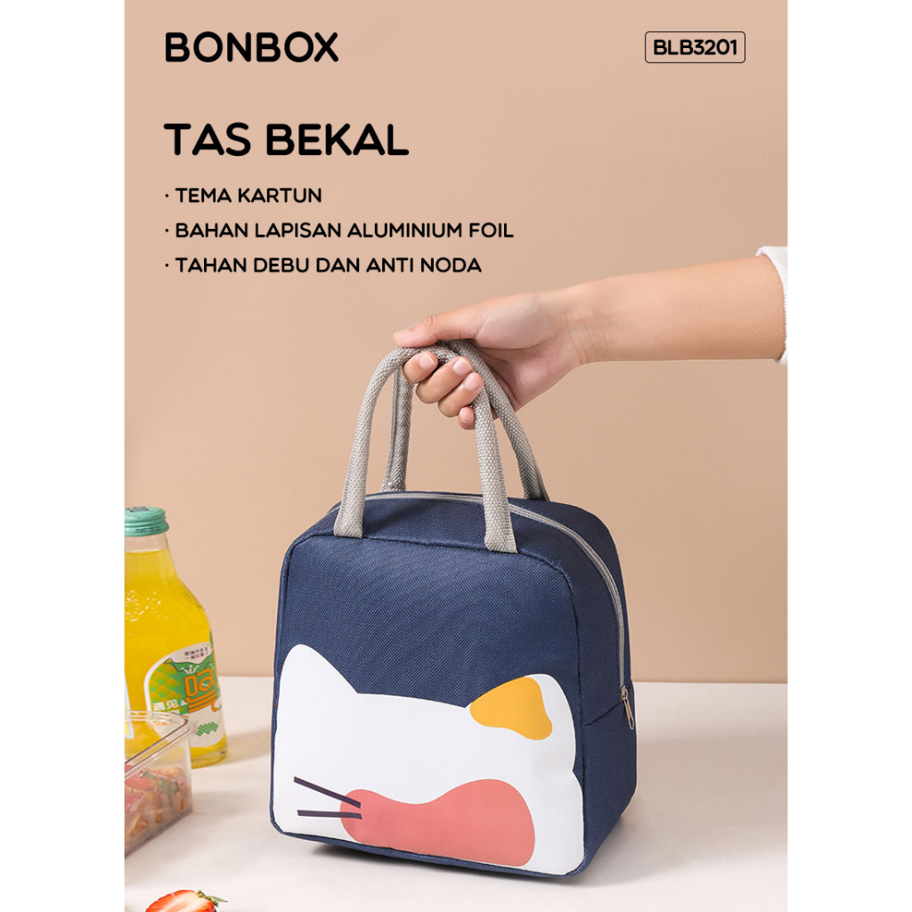 Bonbox Tas Bekal Makan Lunch Box Alumunium Foil Tahan Panas BLB3201