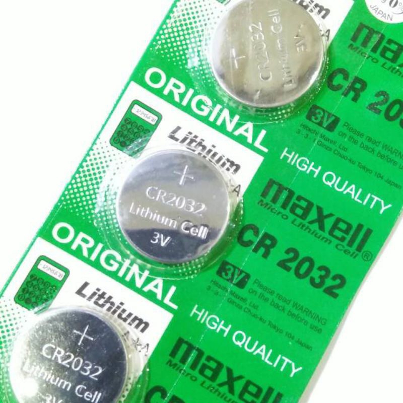 Baterai Kancing Lithium Maxell CR 2032 / Baterai Kalkulator CR 2032 battery lithium Cmos cr2032