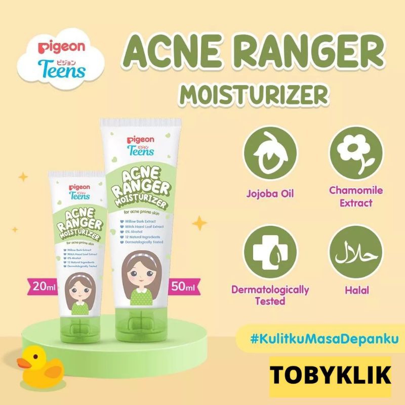 PIGEON TEENS Acne Ranger Moisturizer | pelembab untuk kulit berjerawat