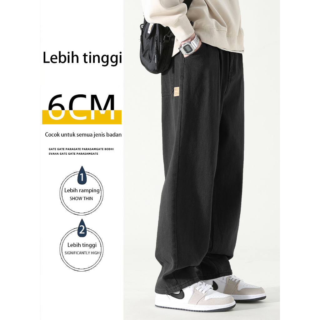 Cargo Pants Pria Regular Straight Loose Fit Pria Celana Cargo Panjang Celana Olahraga Cargo Pants korea Santai Pria Dewasa celana Training Pria Sport Trackpants Celana jogger pria