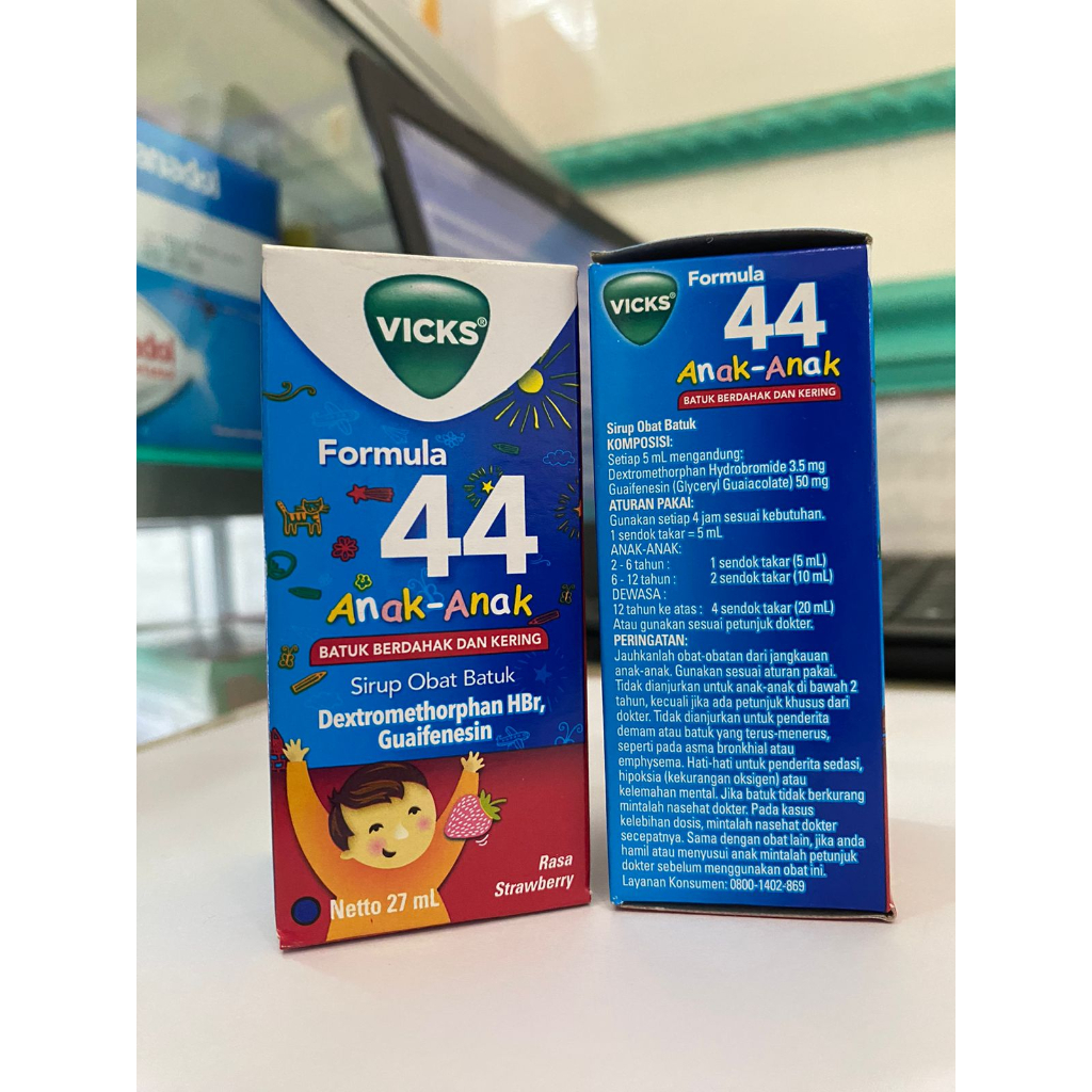 Vicks Formula 44 Anak Sirup 27mL - Sirup Obat Batuk Anak