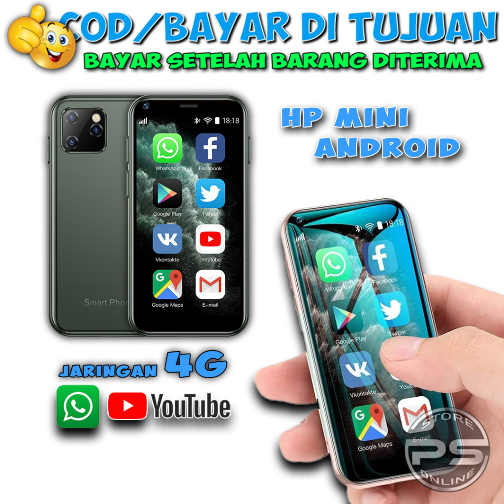 HP Soyes XS12 - Super Mini - Android - 4G LTE - Dual Sim