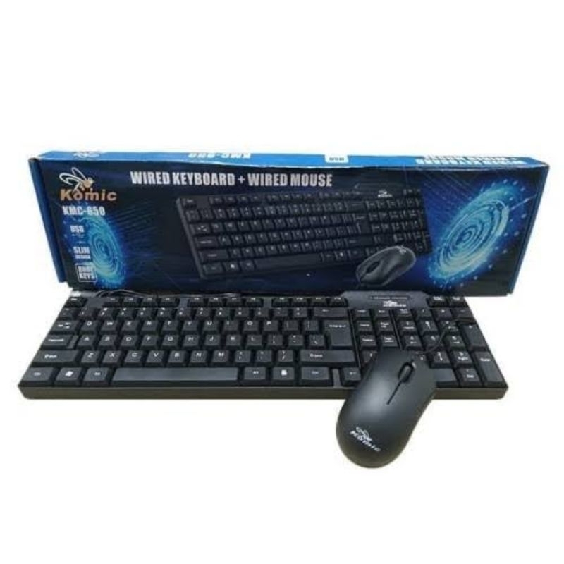 Keyboard Mouse Komic KMC 650 USB Kabel Keyboard USB Mouse USB