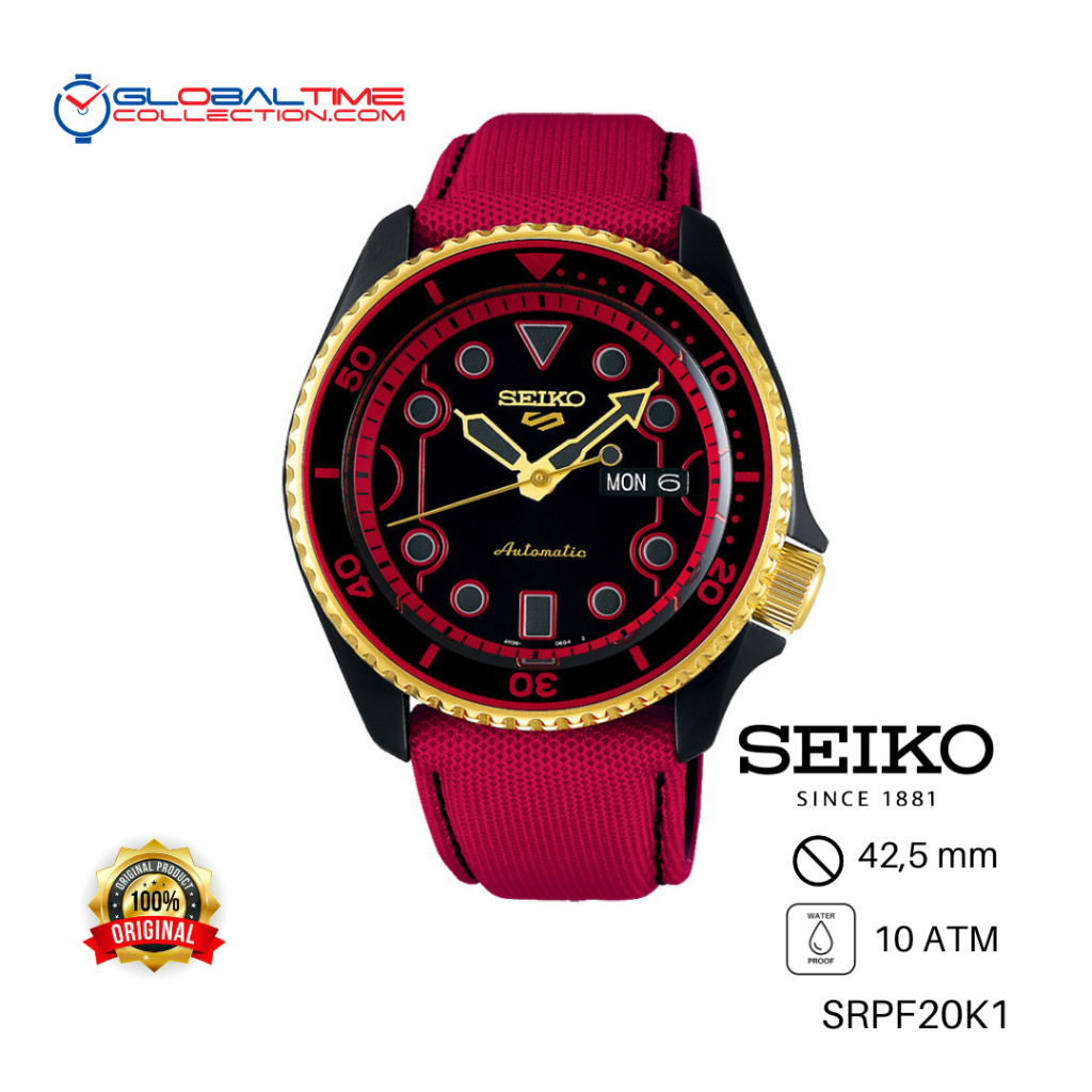 Jam Tangan pria SEIKO SRPF20K1 SPORTS STREET FIGHTER KEN Model