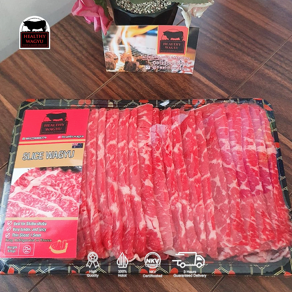 

BAH Slice Wagyu Shabu-Shabu Yakiniku Mb 6-8 gr Healthy Wagyu