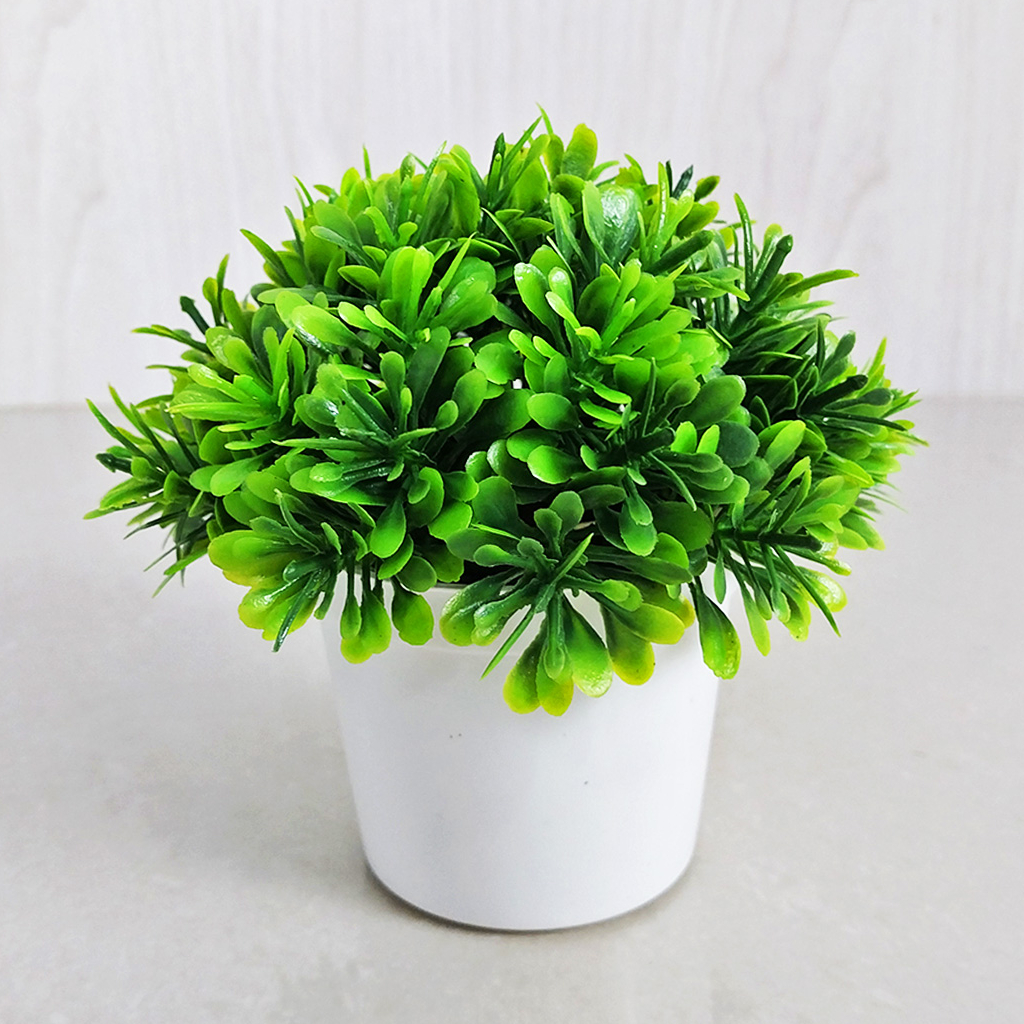 Pot Tanaman Daun Rumput Hias Plastik Artificial Plants Decoration Pot Bunga Hias Azgalery PBP137