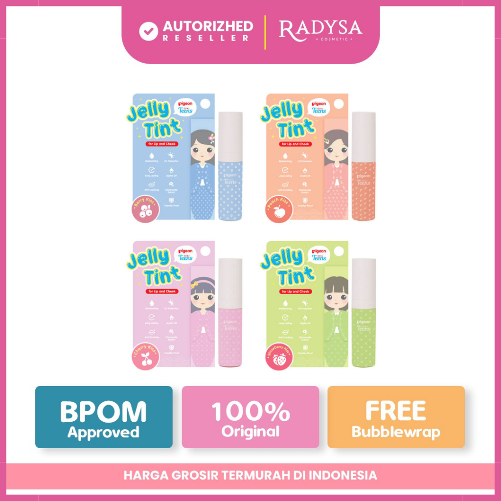 𝐑𝐀𝐃𝐘𝐒𝐀 - PIGEON Teens Jelly Tint | Lip Tint | Lip and Cheeck Pelembab Bibir