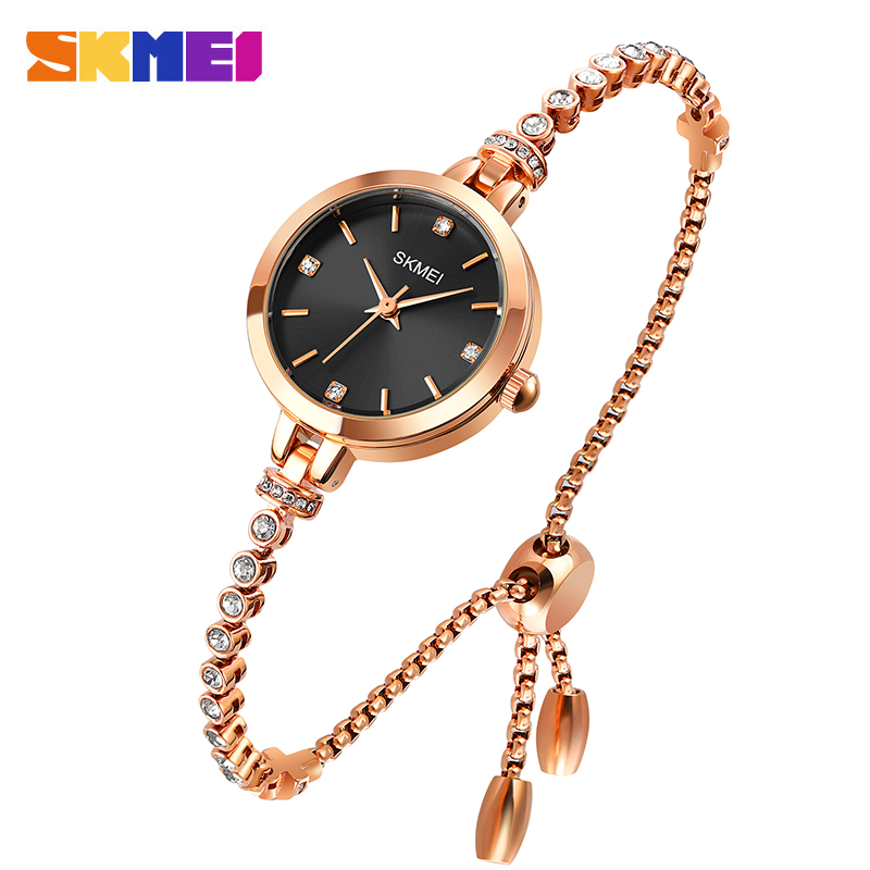 SKMEI 1854 Jam Tangan Wanita Analog Tali Stainless WATCHKITE WKOS