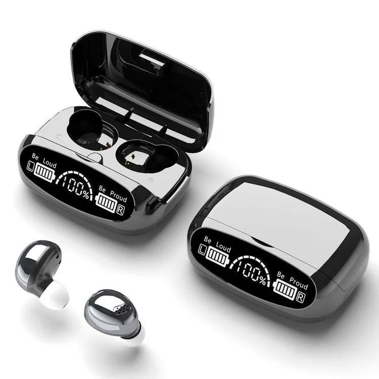 M32 Tws Earphone Wireless V5.3 Hd Mirror LED Screen Touch Control - M32 Hitam