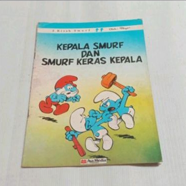 komik smurf kepala smurf dan smurf keras kepala