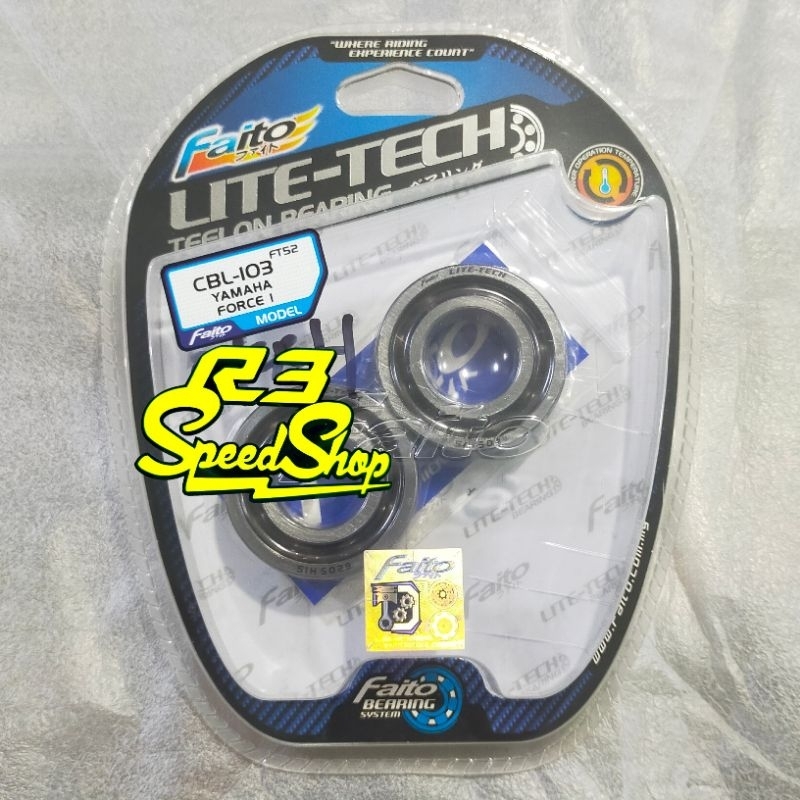 Laher Bearing Kruk As Faito 6205 - 6205 Force 1 F1Z F1ZR Lite Tech C3 Teflon
