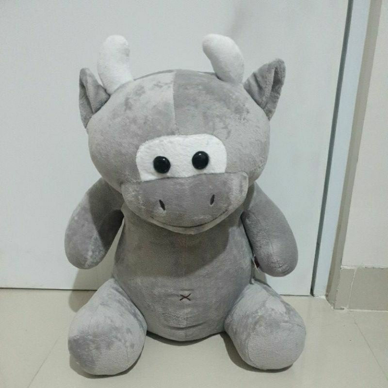 BONEKA BULL / BADAK GREY ABU-ABU BESAR NEW (TIMEZONE)