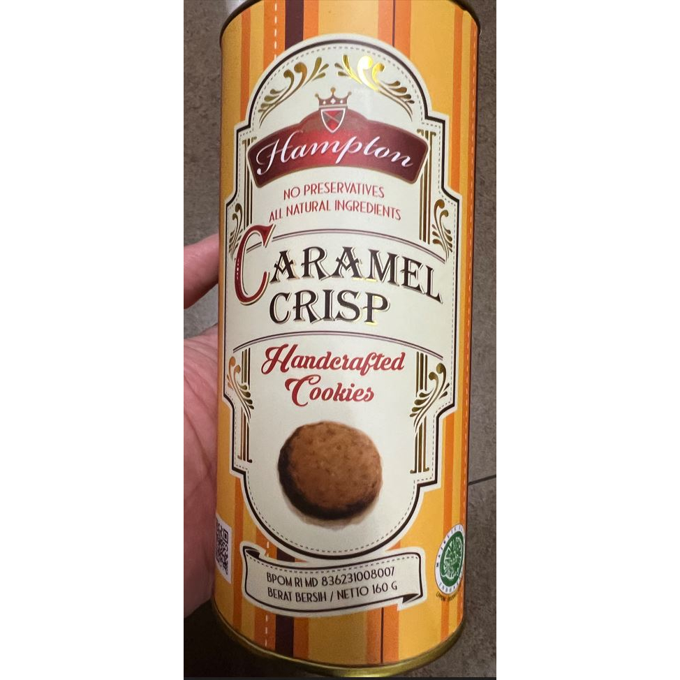 

Hampton Caramel Crisp Handcrafted Cookies 160gr