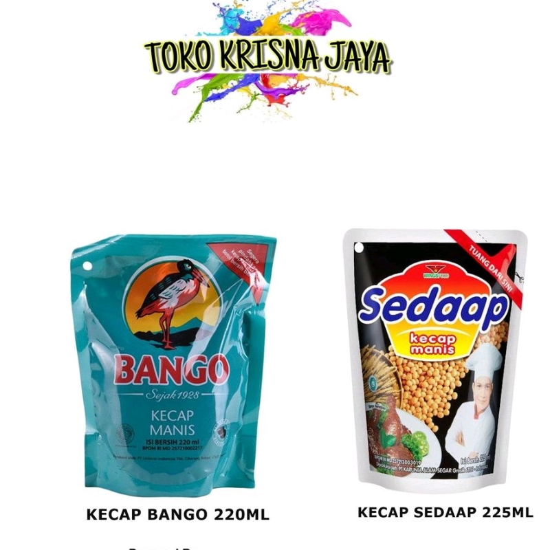 

BANGO KECAP MANIS REFILL 280 ML | SEDAAP KECAP MANIS REFILL 225ML