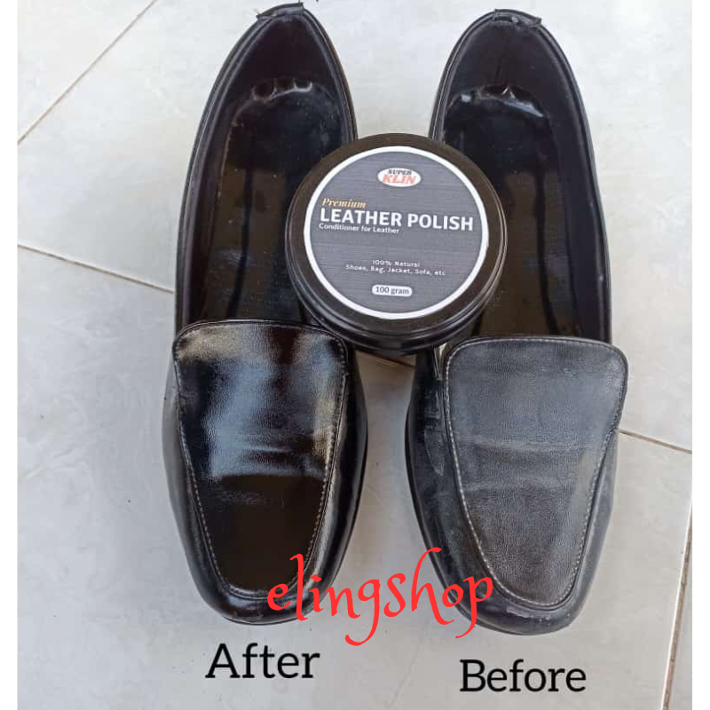 Leather Shoes Polish Perawatan Semir Sepatu Tas Jaket Kulit Hitam Putih Coklat Netral 100 Gram