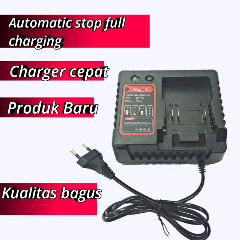 Charger Cas Doking Baterai Cordless Impact bor gerinda bisa buat jld tool 48v sunc tool